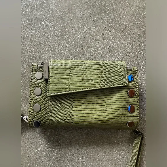 HAMMITT Levy Crossbody and Wallet Java Snake in Green - Picture 1 of 8